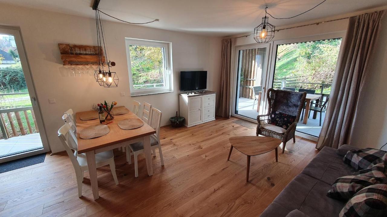Ferienwohnung Edelbach Deluxe Sattendorf ภายนอก รูปภาพ